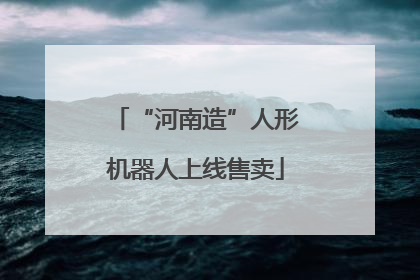 “河南造”人形机器人上线售卖