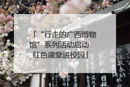 “行走的广西博物馆”系列活动启动 红色课堂进校园