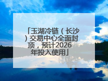 玉湖冷链（长沙）交易中心全面封顶，预计2026年投入使用