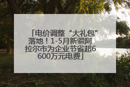 电价调整“大礼包”落地！1-5月新疆阿拉尔市为企业节省超6600万元电费