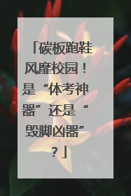 碳板跑鞋风靡校园！是“体考神器”还是“毁脚凶器”？
