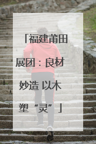 福建莆田展团：良材妙造 以木塑“灵”