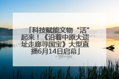 科技赋能文物“活”起来！《沿着中原大遗址走廊寻国宝》大型直播6月14日启幕
