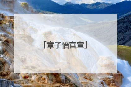 章子怡官宣