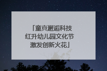童真邂逅科技 红升幼儿园文化节激发创新火花