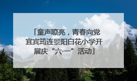 童声嘹亮，青春向党 宜宾筠连景阳白花小学开展庆“六·一”活动