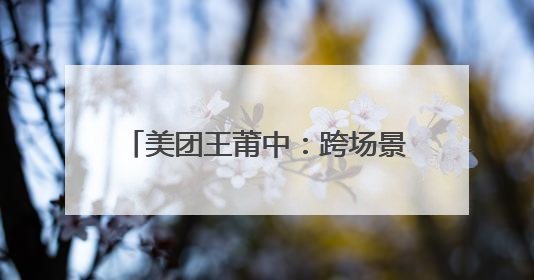 美团王莆中：跨场景融合激发住宿新需求