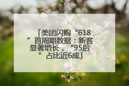 美团闪购“618”首周期数据：新客显著增长，“95后”占比近6成