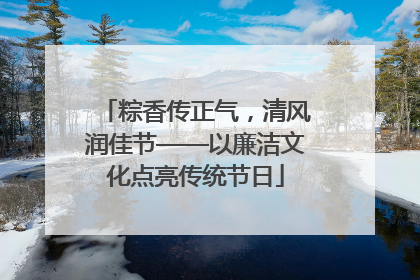 粽香传正气，清风润佳节——以廉洁文化点亮传统节日