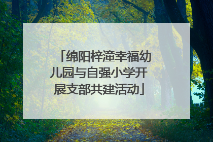 绵阳梓潼幸福幼儿园与自强小学开展支部共建活动