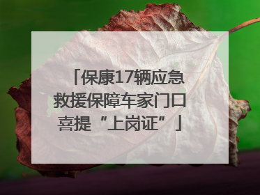 保康17辆应急救援保障车家门口喜提“上岗证”