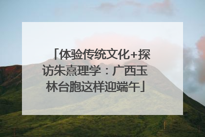 体验传统文化+探访朱熹理学：广西玉林台胞这样迎端午
