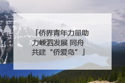 侨界青年力量助力嵊泗发展 同舟共建“侨爱岛”