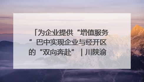 为企业提供“增值服务”巴中实现企业与经开区的“双向奔赴”｜川陕渝网络名人巴中行