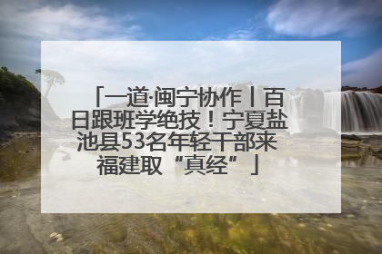 一道·闽宁协作丨百日跟班学绝技！宁夏盐池县53名年轻干部来福建取“真经”