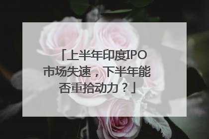 上半年印度IPO市场失速，下半年能否重拾动力？