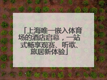 上海唯一嵌入体育场的酒店启幕，一站式畅享观赛、听歌、旅居新体验