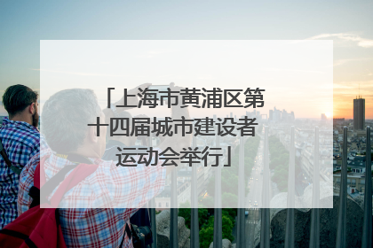 上海市黄浦区第十四届城市建设者运动会举行