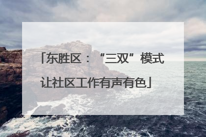 东胜区：“三双”模式让社区工作有声有色