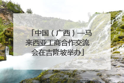 中国（广西）—马来西亚工商合作交流会在吉隆坡举办