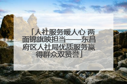 人社服务暖人心 两面锦旗映担当——东昌府区人社局优质服务赢得群众双赞誉