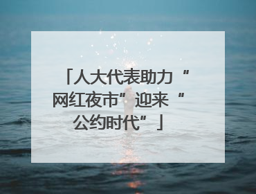 人大代表助力“网红夜市”迎来“公约时代”