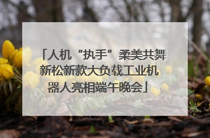 人机“执手”柔美共舞 新松新款大负载工业机器人亮相端午晚会