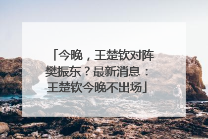 今晚，王楚钦对阵樊振东？最新消息：王楚钦今晚不出场