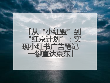 从“小红盟”到“红京计划”：实现小红书广告笔记一键直达京东