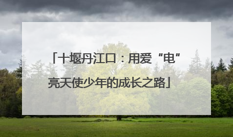 十堰丹江口：用爱“电”亮天使少年的成长之路