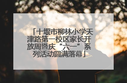 十堰市柳林小学天津路第一校区家长开放周暨庆“六一”系列活动圆满落幕