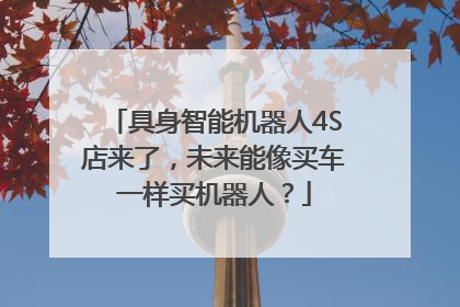 具身智能机器人4S店来了，未来能像买车一样买机器人？