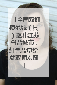全国双拥模范城（县）巡礼江苏省盐城市：红色盐阜绘就双拥宏图