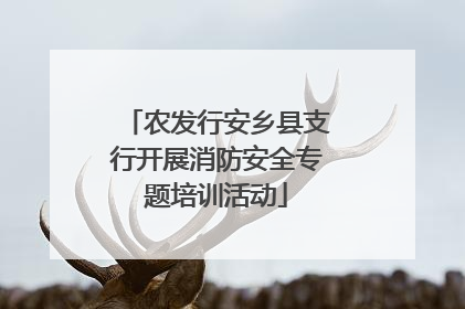 农发行安乡县支行开展消防安全专题培训活动