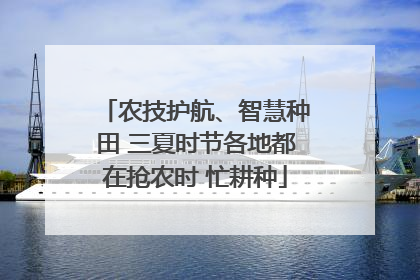 农技护航、智慧种田 三夏时节各地都在抢农时 忙耕种