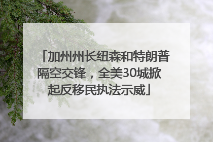 加州州长纽森和特朗普隔空交锋，全美30城掀起反移民执法示威