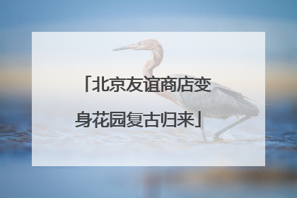 北京友谊商店变身花园复古归来