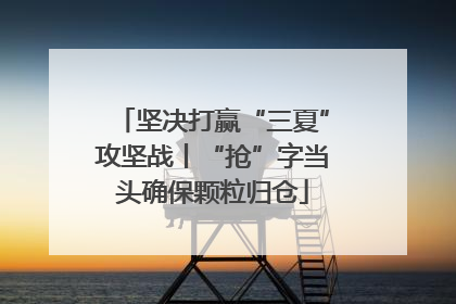 坚决打赢“三夏”攻坚战丨“抢”字当头确保颗粒归仓