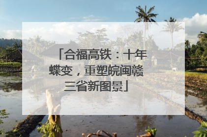 合福高铁：十年蝶变，重塑皖闽赣三省新图景