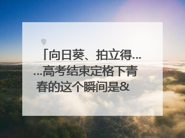 向日葵、拍立得……高考结束定格下青春的这个瞬间是& 8594;｜2025四川高考