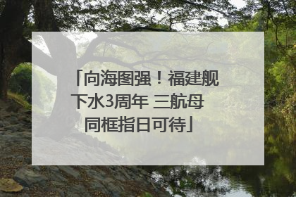 向海图强！福建舰下水3周年 三航母同框指日可待