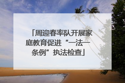 周迎春率队开展家庭教育促进“一法一条例”执法检查