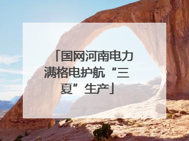 国网河南电力满格电护航“三夏”生产