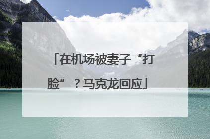 在机场被妻子“打脸”？马克龙回应