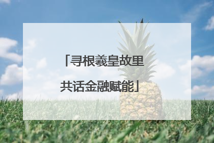 寻根羲皇故里 共话金融赋能