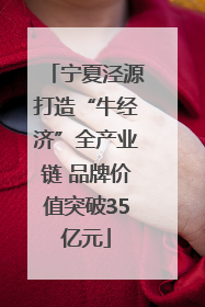 宁夏泾源打造“牛经济”全产业链 品牌价值突破35亿元