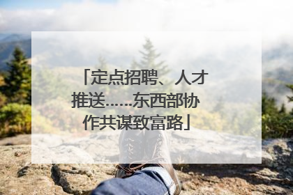 定点招聘、人才推送……东西部协作共谋致富路