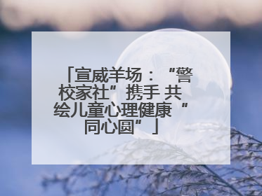 宣威羊场：“警校家社”携手 共绘儿童心理健康“同心圆”