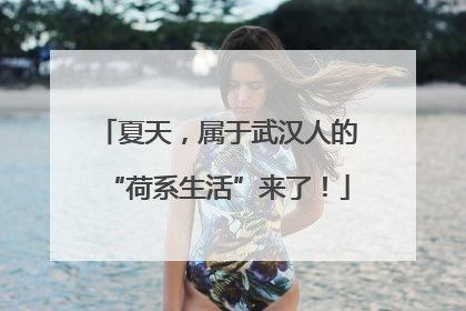 夏天，属于武汉人的“荷系生活”来了！