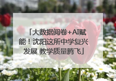大数据阅卷+AI赋能！沈阳这所中学复兴发展 教学质量腾飞
